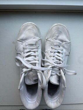 Vans White Canvas High-Tops